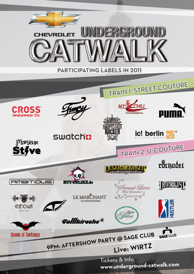 Chevrolet Underground Catwalk 2011 Flyer