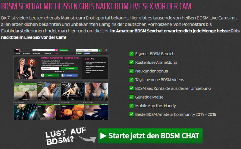 BDSM Chat und Livesex bei Big7