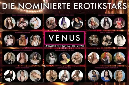 Die nominierten Erotik-Stars für die Venus Awards - 26. Venus Berlin 2023