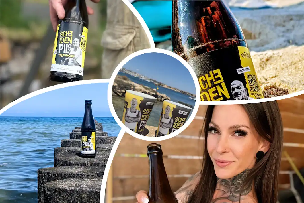 ScheidenPils – Das provokante Bier von Egon Kowalski mit frechem Design und klarer Botschaft