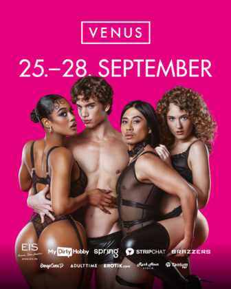 VENUS Berlin 2025 Kampagnenmotiv mit vier Models – Erotikmesse vom 25. bis 28. September in Berlin