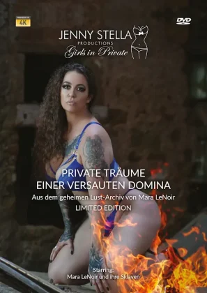 DVD-Cover „Private Träume einer versauten Domina“ mit Mara LeNoir von Jenny Stella Productions