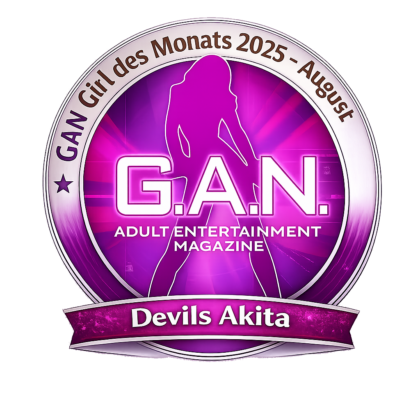 Devils Akita: GAN Girl des Monats (August 2025) Devils Akita ist das GAN Girl des Monats im August 2025.