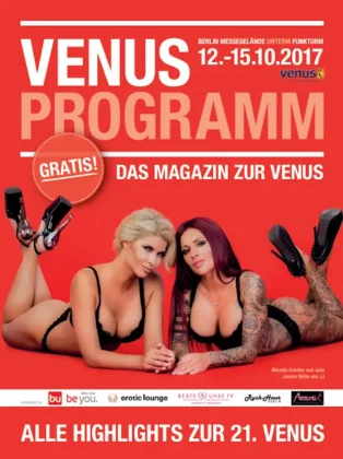 Venus Programm 2017 – Das Magazin zur VENUS Venus-Messe-Guide 2016 – historisches Printformat der VENUS Berlin
