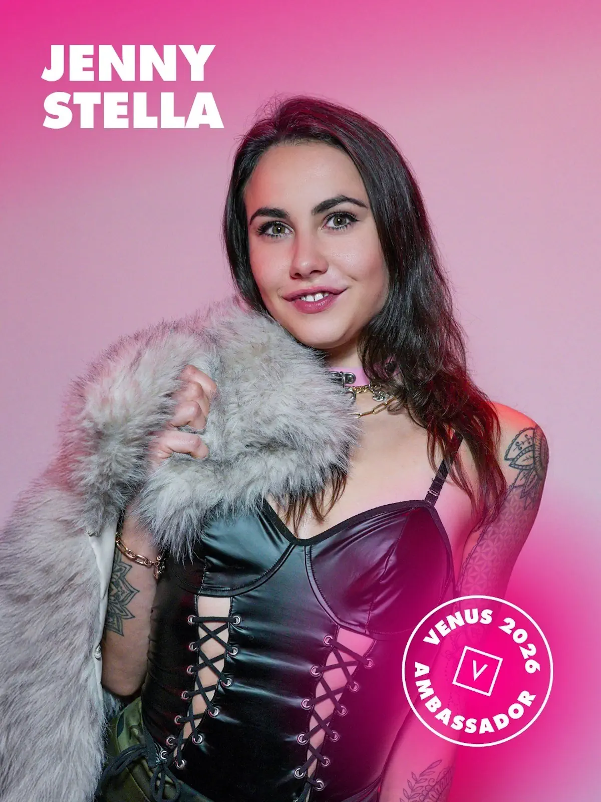 Jenny Stella wird Botschafterin der VENUS 2026 Jenny Stella als VENUS 2026 Botschafterin – offizielles Ambassador-Foto