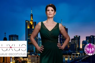 Monique Meusel, Gründerin Cherry Lifestyle — Luxus-Escort Frankfurt vor der Skyline