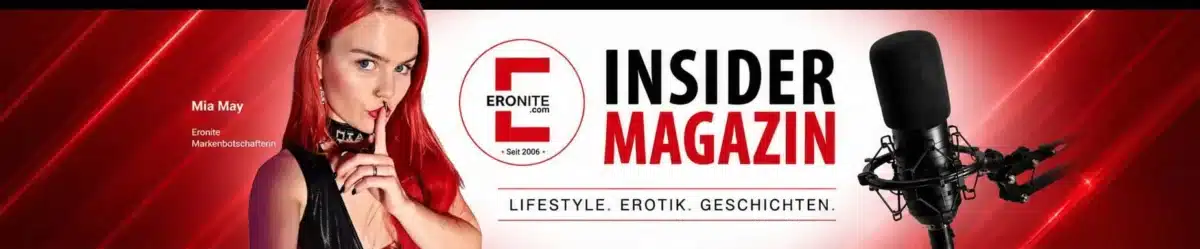 Mia May fährt mit Vollgas durch den Sommer 2026 Eronite Insider-Magazin Banner mit Mia May als Markenbotschafterin