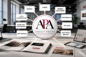 Symbolbild zur Gründung der Adult Press Association mit den neun Mitgliedsmedien