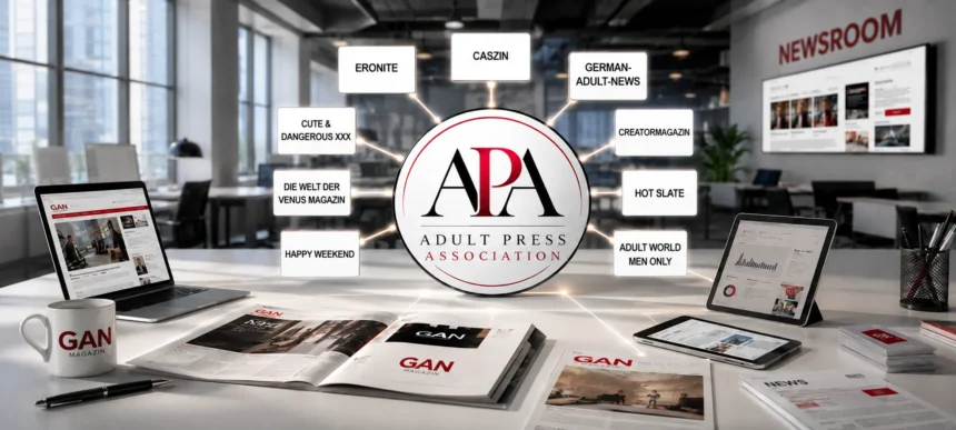 Symbolbild zur Gründung der Adult Press Association mit den neun Mitgliedsmedien