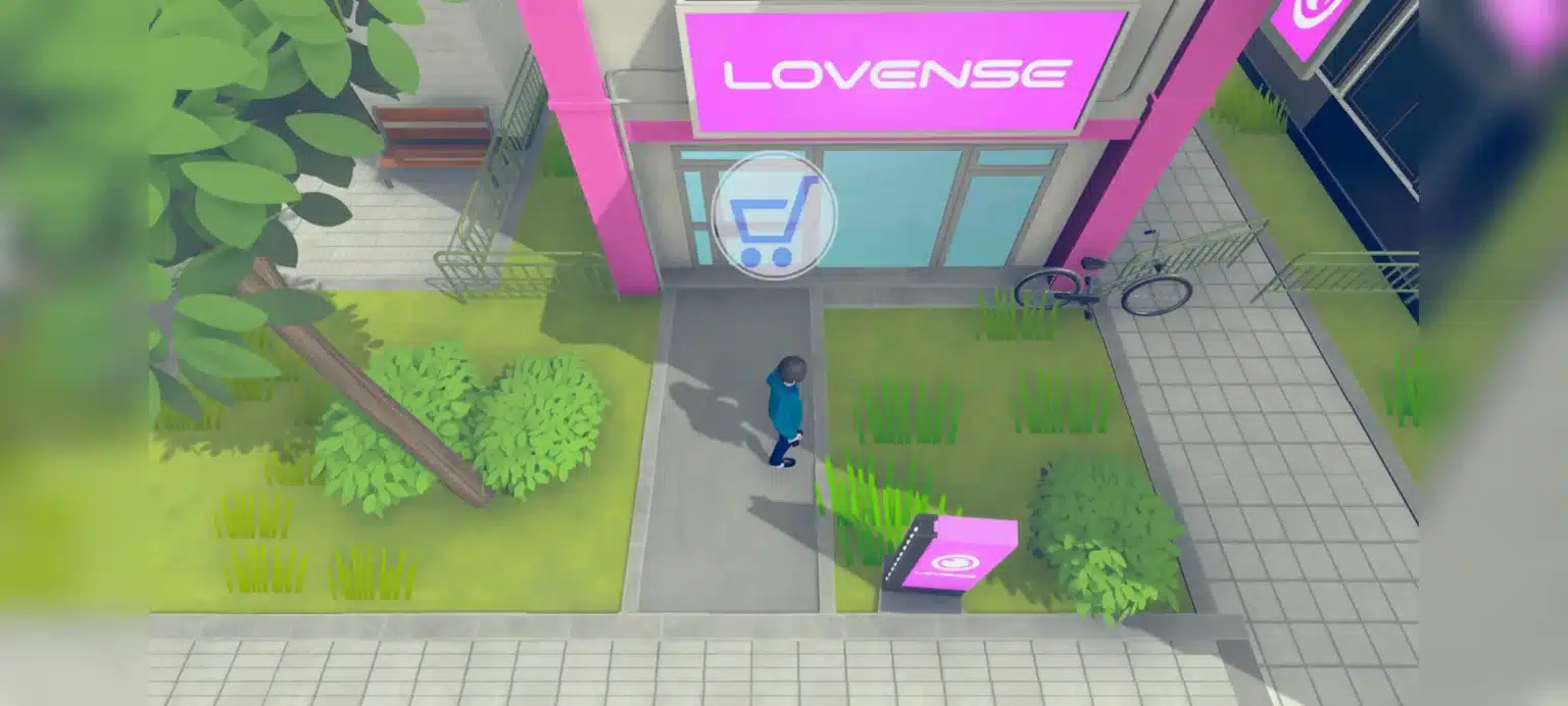 Lovense Store in der Spielwelt des 18+ Open-World-Games Snapshot